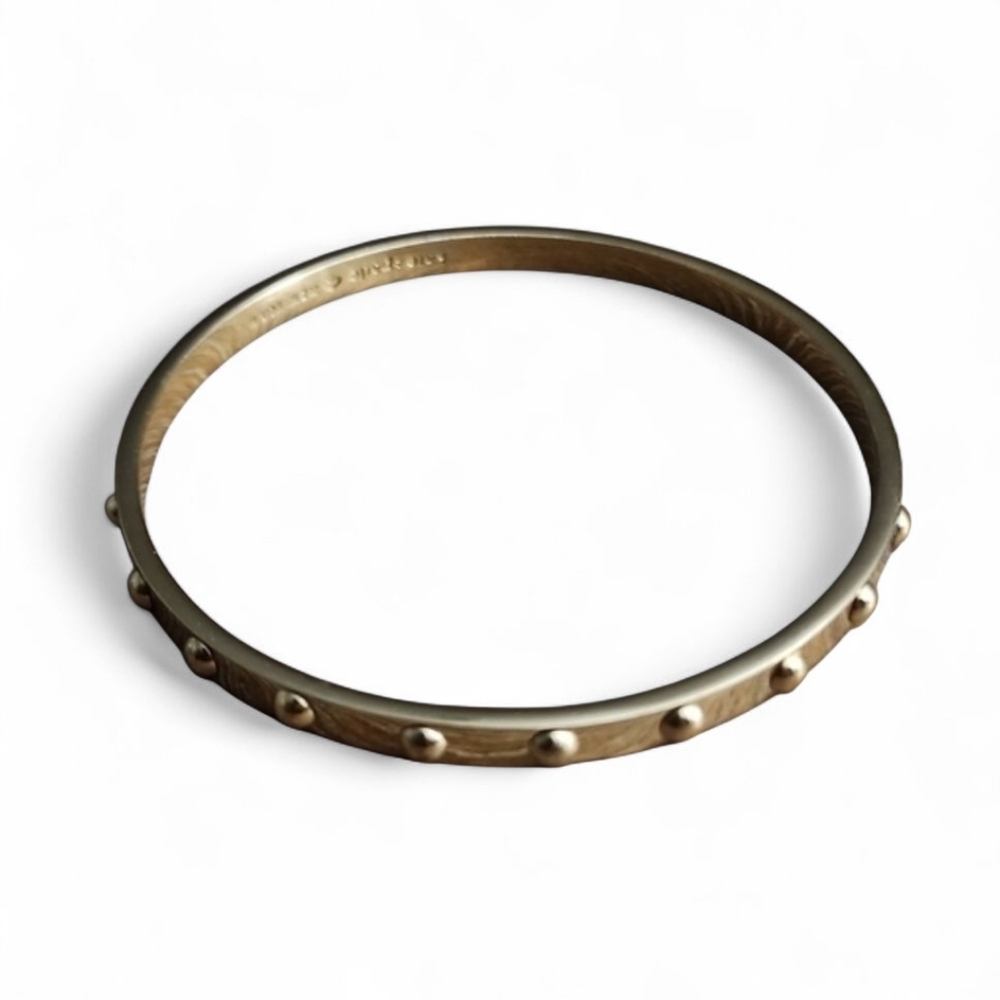 Kate Spade New York Rose Gold Studded Ball Bangle Bracelet - Picture 2 of 7